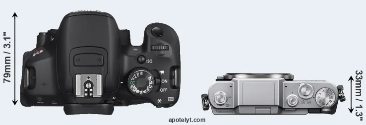 Compare T4i versus GF7 top