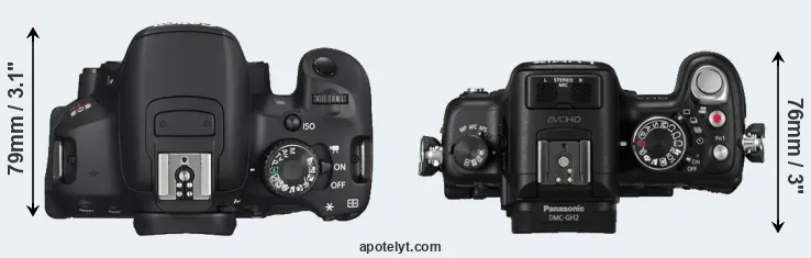 Compare T4i versus GH2 top