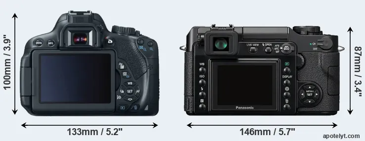 Comparison T4i or L1 rear