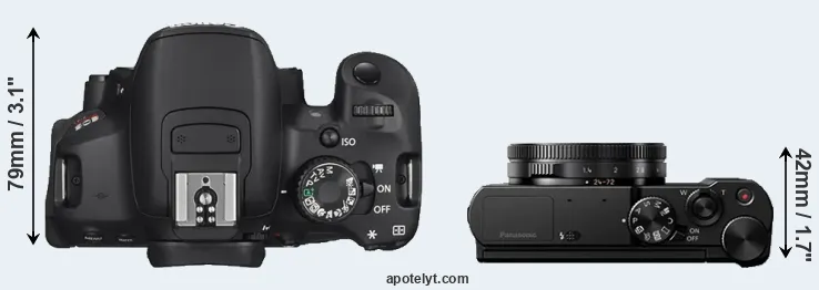 Compare T4i versus LX10 top