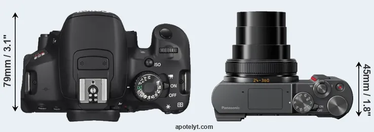 Compare T4i versus ZS200 top