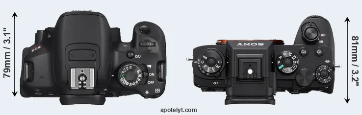 Compare T4i versus A1 top