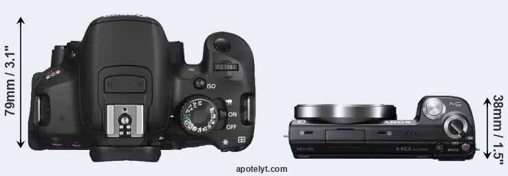 Compare T4i versus NEX-5N top