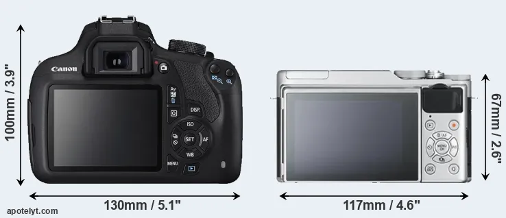 Comparison T5 or X-A10 rear