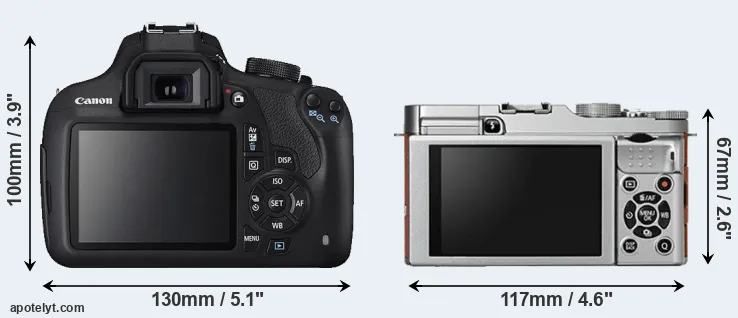Comparison T5 or X-A2 rear