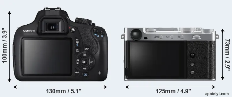 Comparison T5 or X-E5 rear