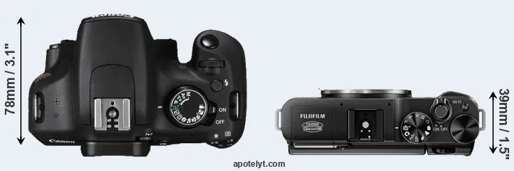 Compare T5 versus X-M1 top