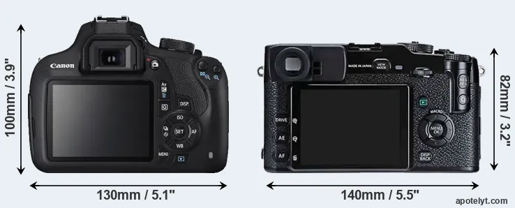 Comparison T5 or X-Pro1 rear