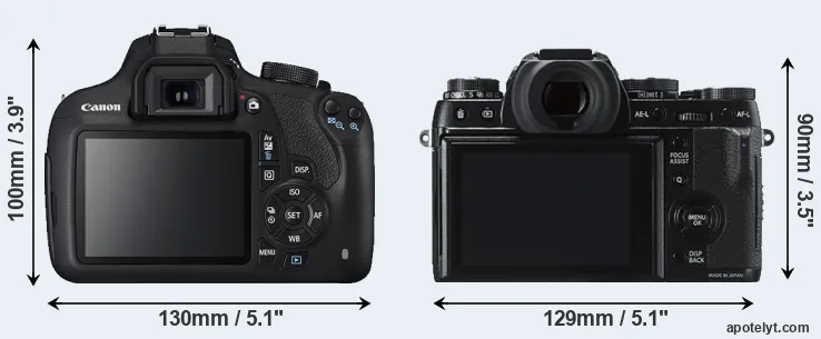 Comparison T5 or X-T1 rear