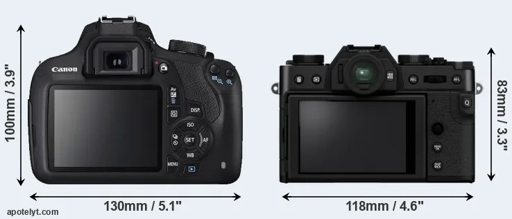 Comparison T5 or X-T30 II rear