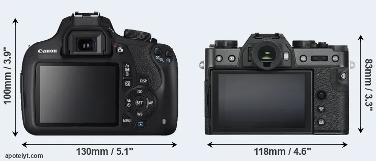Comparison T5 or X-T30 rear