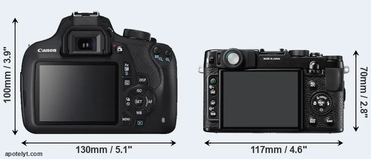 Comparison T5 or X10 rear