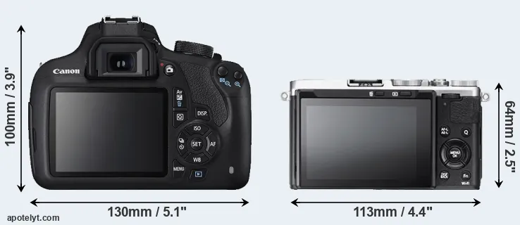 Comparison T5 or X70 rear
