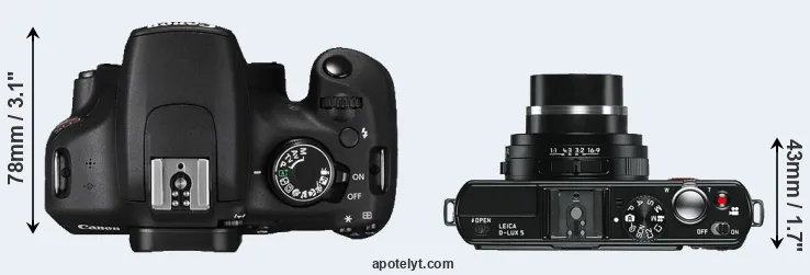 Compare T5 versus D-LUX 5 top