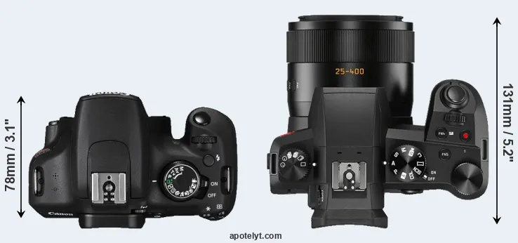 Compare T5 versus V-LUX 5 top
