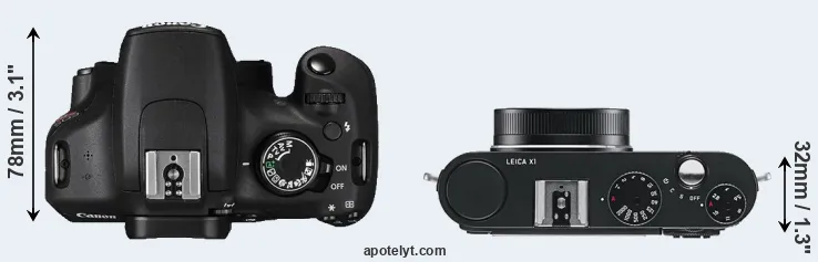 Compare T5 versus X1 top
