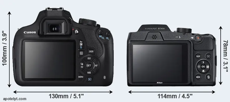 Comparison T5 or B500 rear