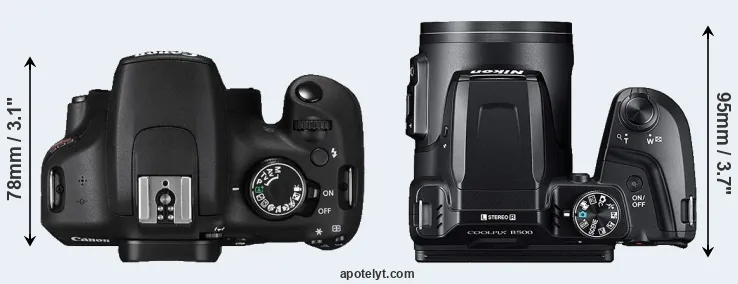 Compare T5 versus B500 top