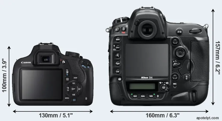 Comparison T5 or D4 rear