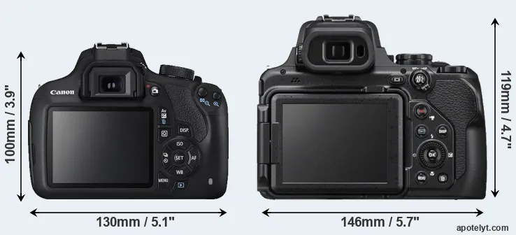 Comparison T5 or P1000 rear