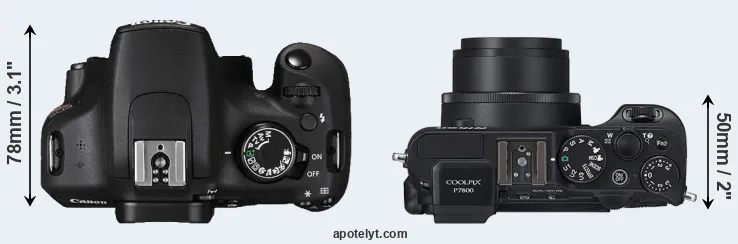 Compare T5 versus P7800 top