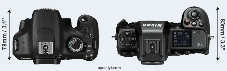 Compare T5 versus Z8 top