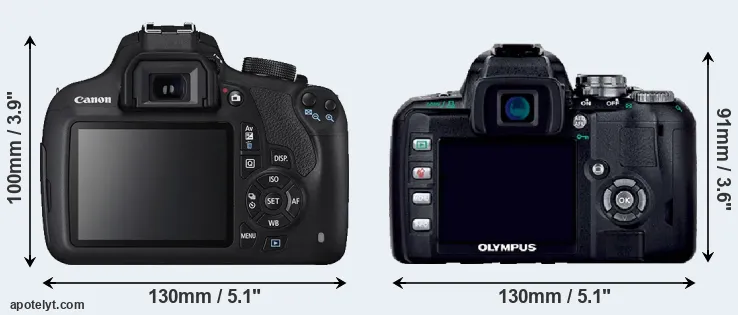 Comparison T5 or E-400 rear