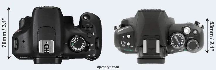 Compare T5 versus E-400 top