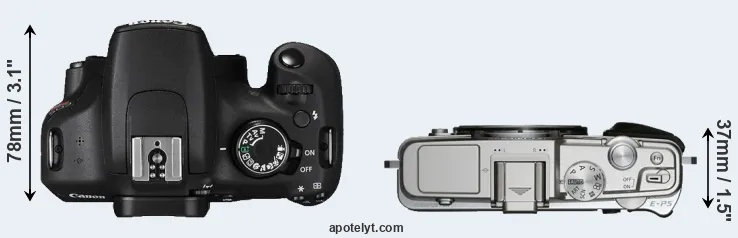 Compare T5 versus E-P5 top