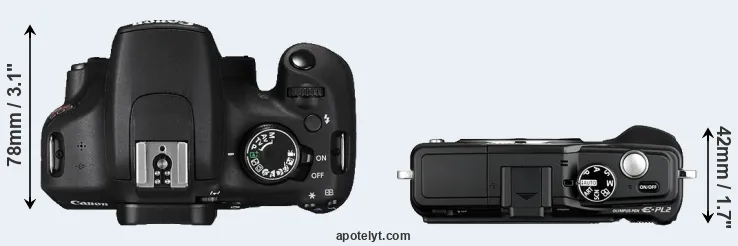 Compare T5 versus E-PL2 top