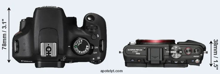 Compare T5 versus E-PL6 top