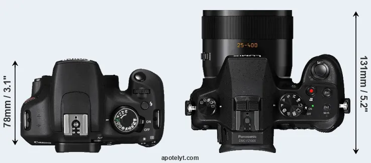 Compare T5 versus FZ1000 top