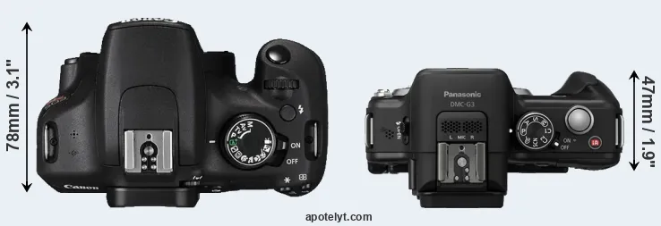 Compare T5 versus G3 top