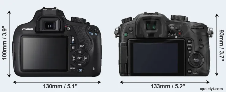 Comparison T5 or GH3 rear