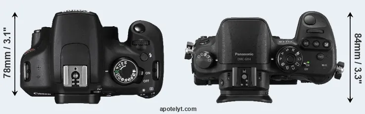 Compare T5 versus GH4 top