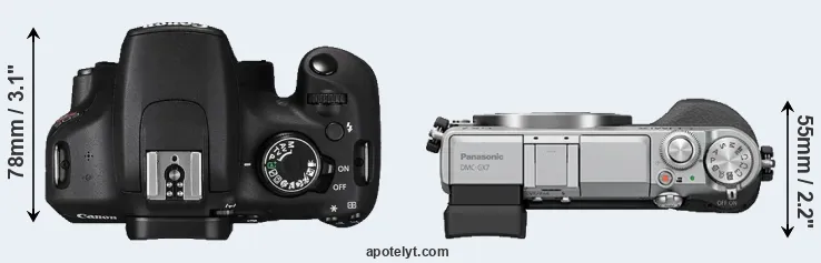 Compare T5 versus GX7 top