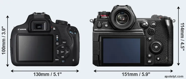 Comparison T5 or S1H rear