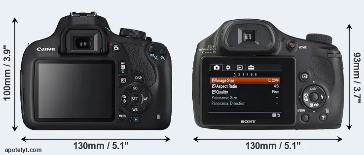 Comparison T5 or HX350 rear