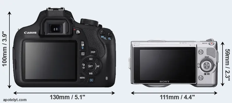 Comparison T5 or NEX-5 rear