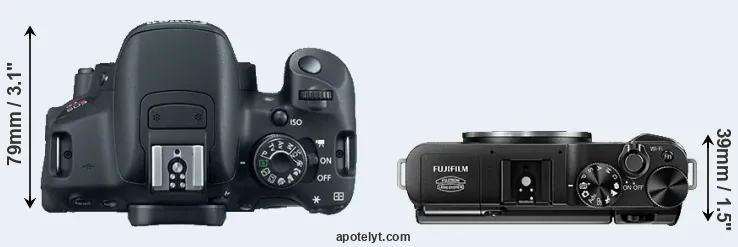 Compare T5i versus X-A1 top