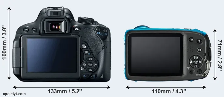 Comparison T5i or XP130 rear