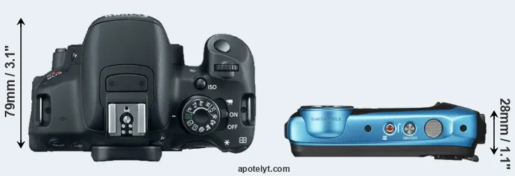 Compare T5i versus XP130 top