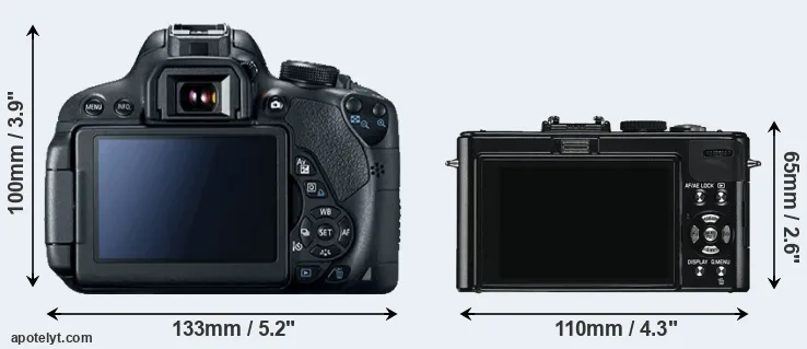 Comparison T5i or D-LUX 5 rear