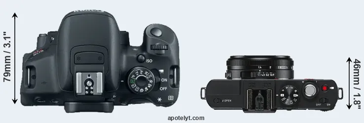 Compare T5i versus D-LUX 6 top