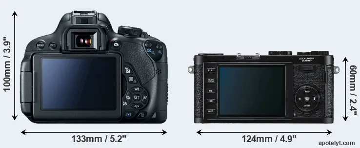 Comparison T5i or X1 rear