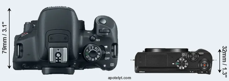 Compare T5i versus J5 top