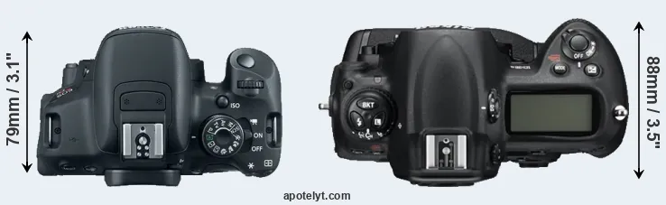 Compare T5i versus D3S top