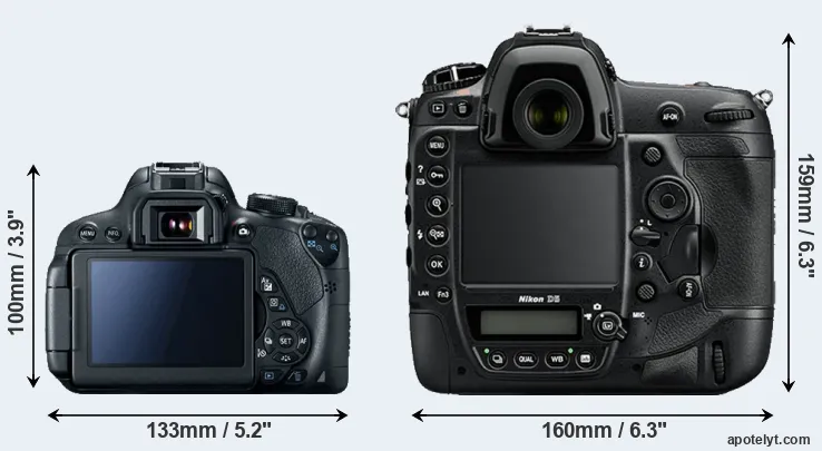 Comparison T5i or D5 rear