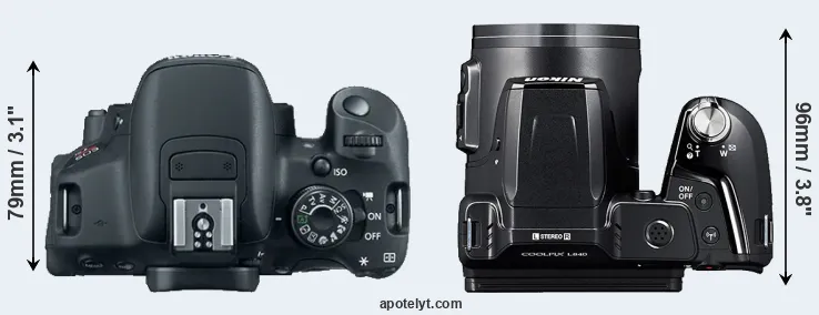 Compare T5i versus L840 top