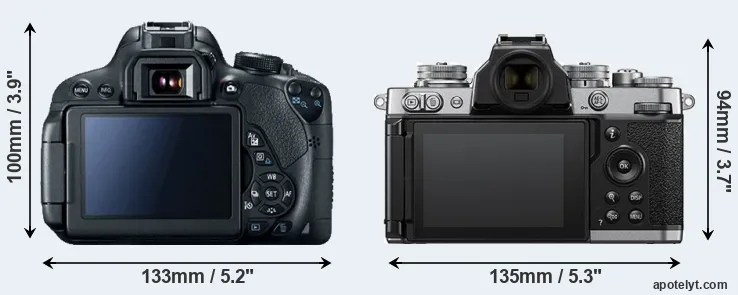 Comparison T5i or Z fc rear